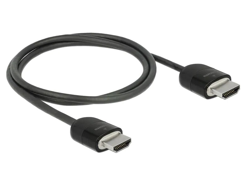 Delock Kabel 4K 60Hz HDMI - HDMI, 1 m, Schwarz