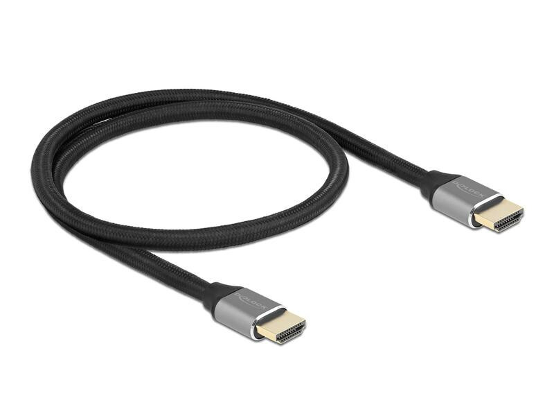 Delock Kabel 8K 60Hz HDMI - HDMI, 0.5 m, Grau