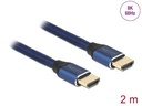Delock Kabel 8K 60Hz HDMI - HDMI, 2 m, Blau