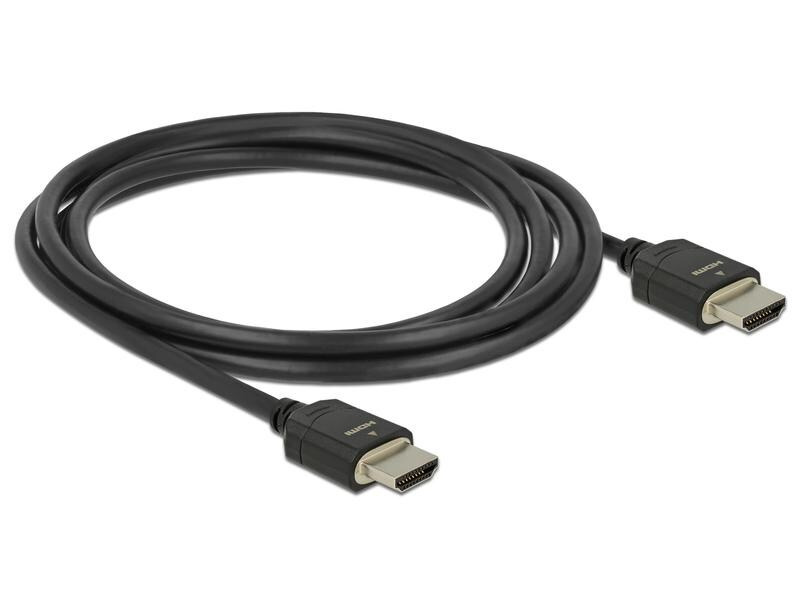 Delock Kabel 8K 60Hz HDMI - HDMI, 2 m, Schwarz