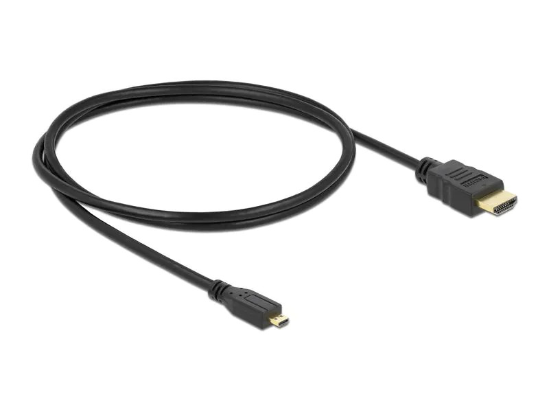 Delock Kabel HDMI - Micro-HDMI (HDMI-D), 1 m, Schwarz