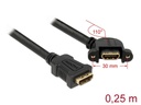 Delock Verlängerungskabel zum Einbau HDMI - HDMI, 0.25 m