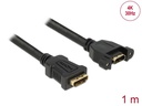 Delock Verlängerungskabel zum Einbau, 4K 30Hz HDMI - HDMI, 1 m