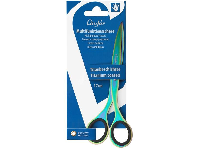 Läufer Schere 17 cm, Metall, Universal, Mehrfarbig