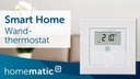 Homematic IP Smart Home Funk-Wandthermostat mit Luftfeuchtigkeitssensor
