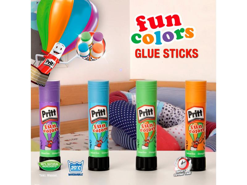 Pritt Klebestift-Set Fun Colors 10 g, 4 Stück