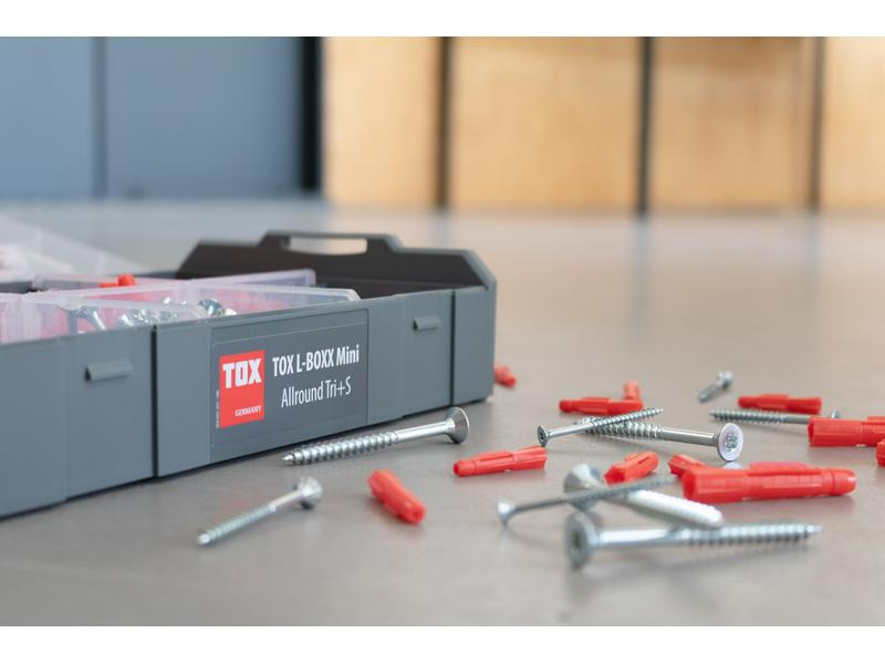 Tox-Dübel Dübel Sortiment L-Boxx Mini Allround Tri+S, 280 Stück