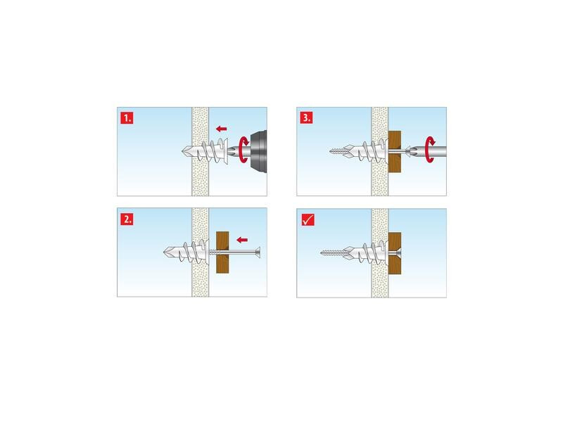 Tox-Dübel Dübel Sortiment L-Boxx Mini Indoor, 120 Stück