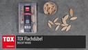Tox-Dübel Holz Flachdübel Biscuit Wood P10, 60 Stück