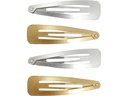 Creativ Company Haarclip Gold/Silber 6.6 x 1.7 cm, 4 Stück