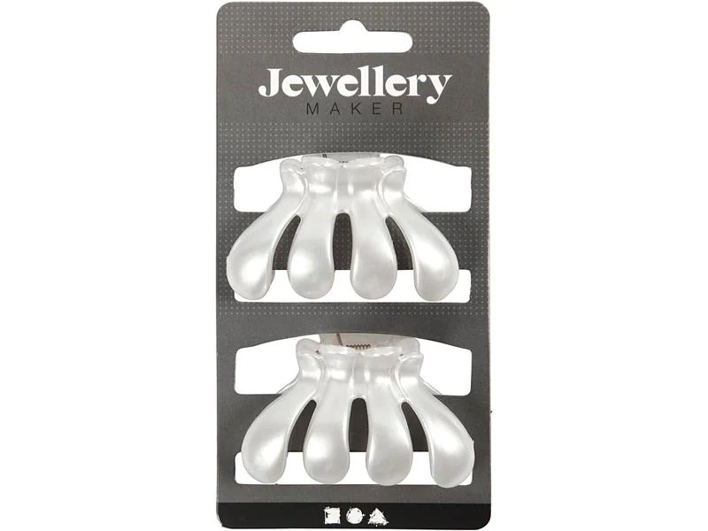 Creativ Company Haarspange Perlmutt 6 x 3.8 cm, 2 Stück