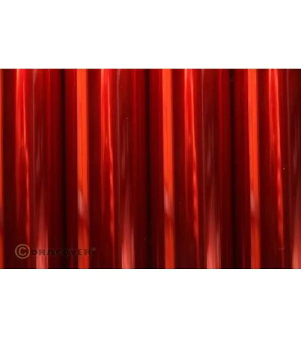 Oracover Bügelfolie Oralight transparent rot