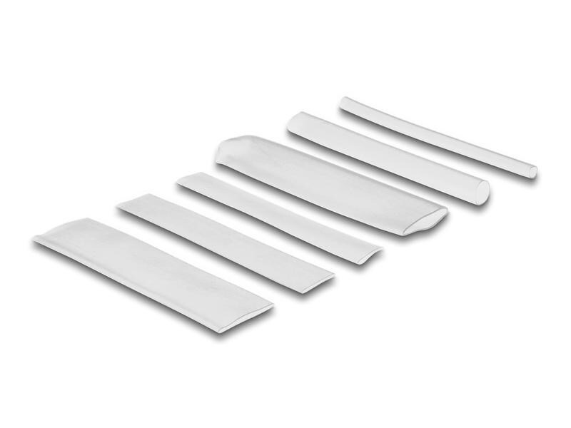 Delock Schrumpfschlauch 100-teilig Sortimentsbox, transparent