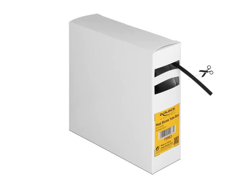 Delock Schrumpfschlauch Box mit Innenkleber, 5 m x 3.2 mm