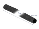 Delock Schrumpfschlauch X-Muster rutschfest 1 m x 15 mm Schwarz