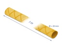 Delock Schrumpfschlauch X-Muster rutschfest 1 m x 20 mm Gelb