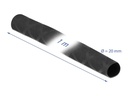Delock Schrumpfschlauch X-Muster rutschfest 1 m x 20 mm Schwarz