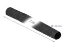 Delock Schrumpfschlauch X-Muster rutschfest 1 m x 40 mm Schwarz