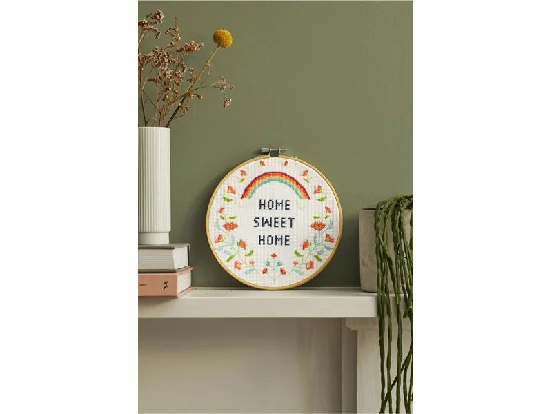 DMC Stickset Gift of Stitch Home Sweet Home, Ø 18.5 cm