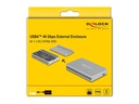 Delock Externes Gehäuse M.2 NVMe USB4 40 Gbps