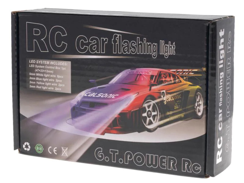 G.T. Power Modellbau-Beleuchtung Flashing Car LED