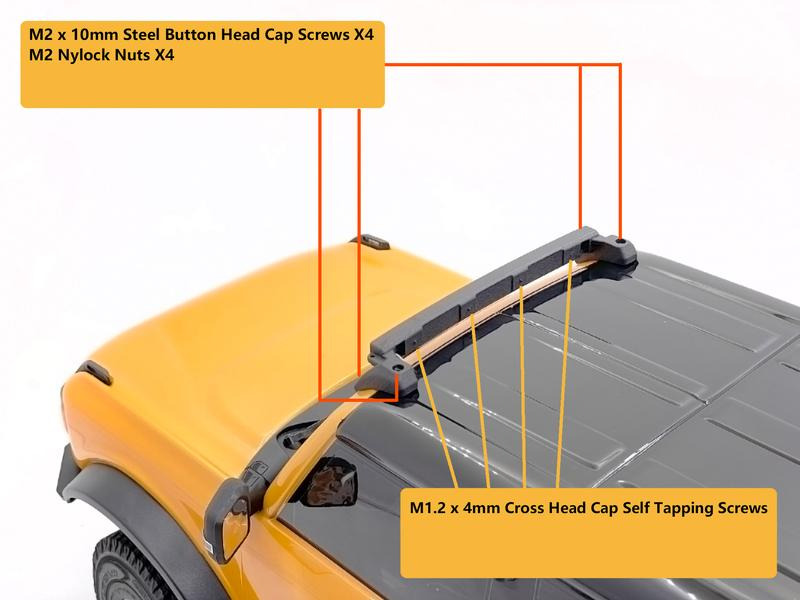 RC4WD LED Light Bar eckig, TRX-4 Bronco 21