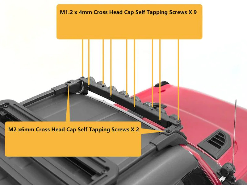 RC4WD LED Light Bar rund für Dachträger, TRX-4 Bronco 21