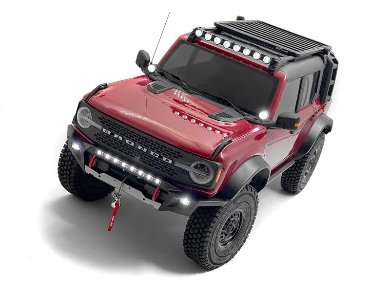 RC4WD LED Light Bar rund für Dachträger, TRX-4 Bronco 21