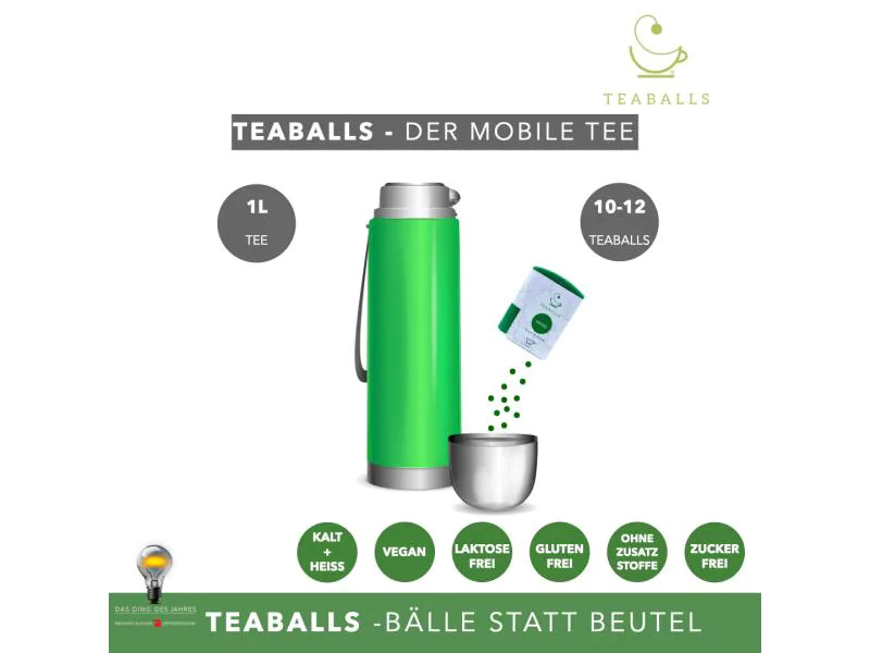 TEABALLS Teaballs Ingwer Naturtrüb 140 Stück