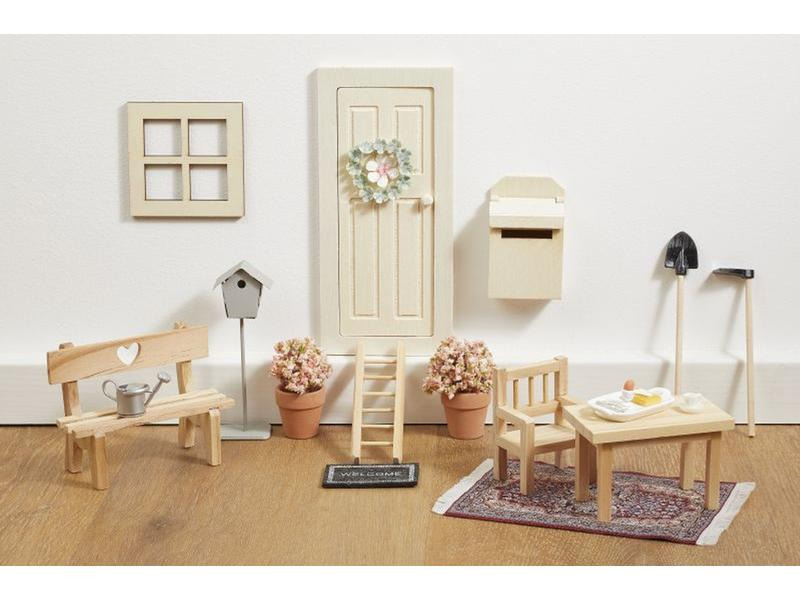 HobbyFun Mini-Möbel Stuhl 4.5 cm, 2 Stück