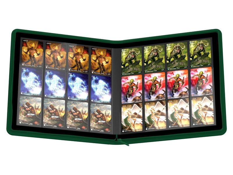 Ultimate Guard Karten-Portfolio QuadRow ZipFolio 480 24-Pocket, grün