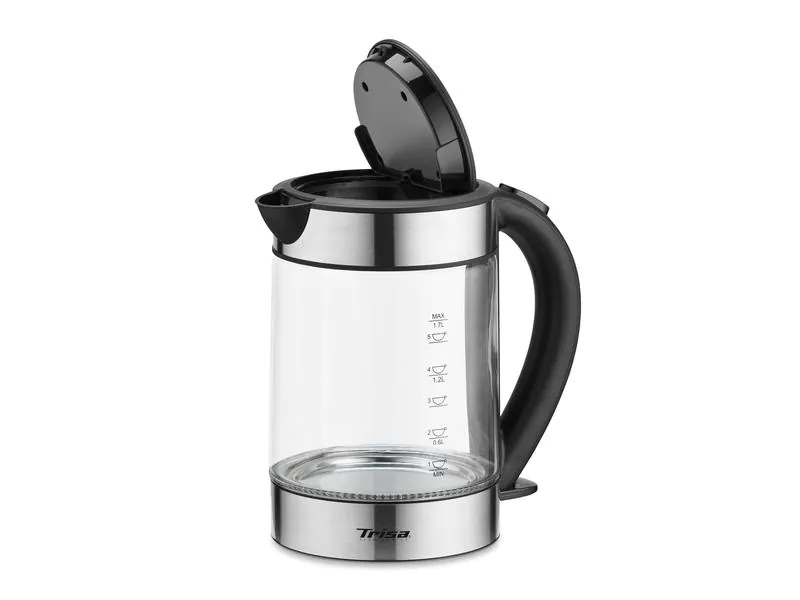 Trisa Wasserkocher Compact Boil W5669 1.7 l, Edelstahl/Transparent