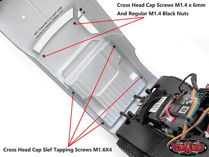 RC4WD Modellbau-Verdeck Truck Topper zu SCX24 67 Chevy C10