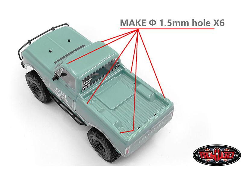RC4WD Modellbau-Verdeck Truck Topper zu SCX24 67 Chevy C10