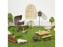HobbyFun Mini-Utensilien Körbchen oval 4 cm, Braun