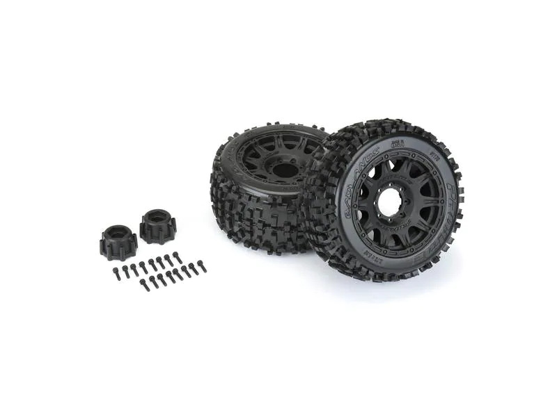 Proline Kompletträder Badlands MT 3.8 1:8, 2 Stück