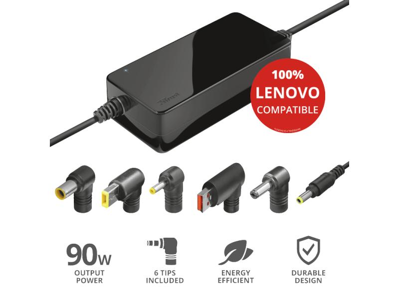 Trust Netzteil 90 W Maxo für Lenovo Notebooks