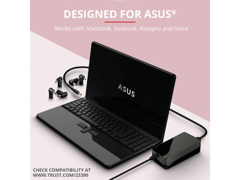 Trust Netzteil 90 W Maxo für Asus Notebooks