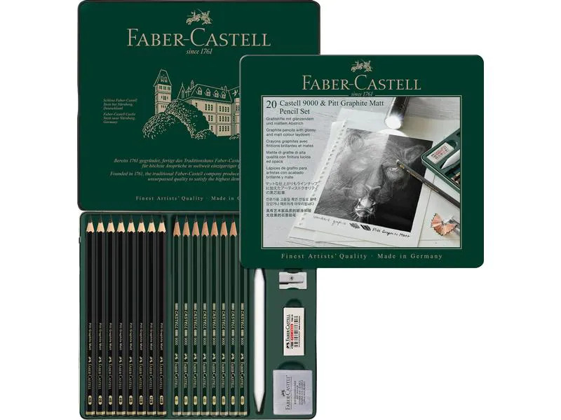 Faber-Castell Graphitstift Pitt 20er Metalletui