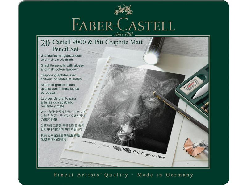 Faber-Castell Graphitstift Pitt 20er Metalletui