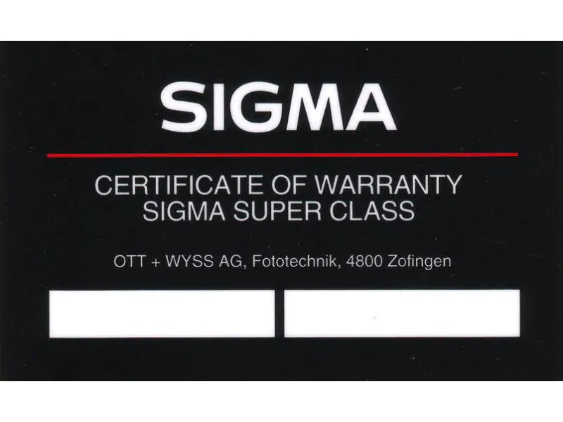 Sigma Zoomobjektiv 24-70mm f / 2.8 DG OS HSM CA