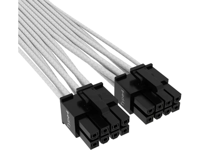 Corsair Premium 12+4-Pin 12VHPWR 600 W Kabel Weiss