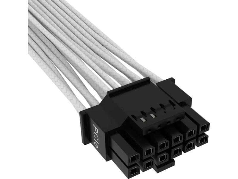 Corsair Premium 12+4-Pin 12VHPWR 600 W Kabel Weiss