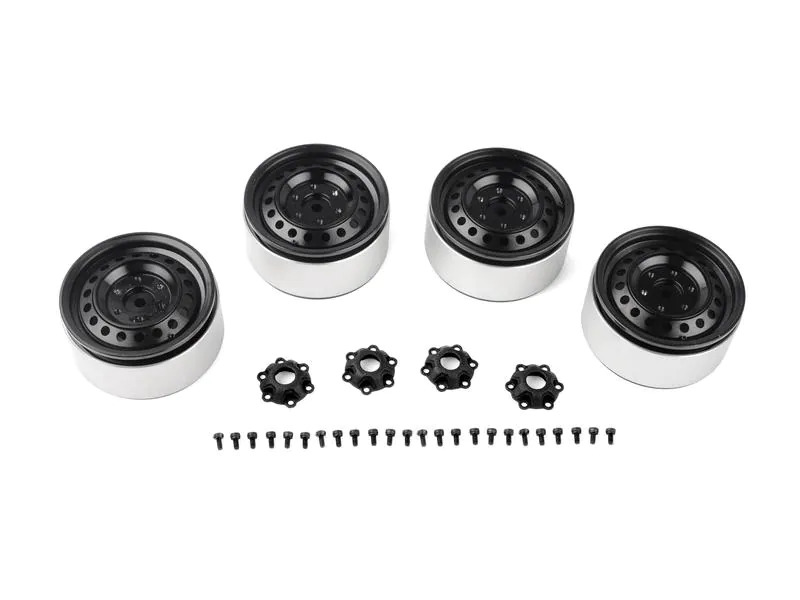 RC4WD Felgen Rad 1.9, Aluminium, Beadlock, Schwarz, 4 Stück