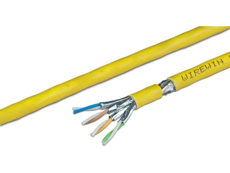 Wirewin Verlegekabel VKW SFTP K7A L3 Cat 7A, S/FTP, 1000 m, Gelb