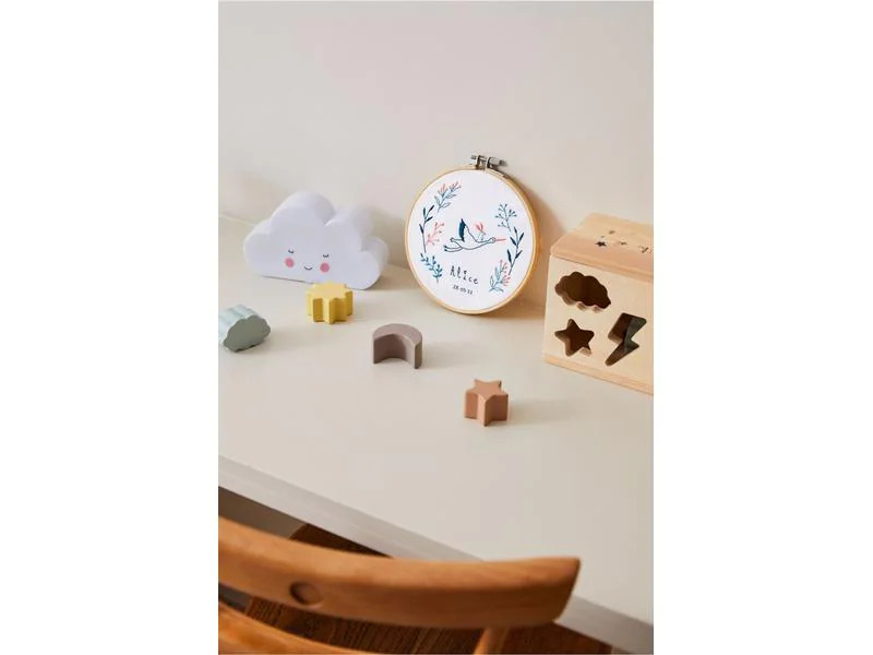 DMC Stickset Gift of Stich Storch und Hase, Ø 15.7 cm