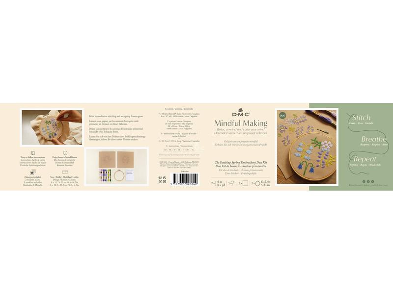 DMC Stickset Mindful Making Duo Frühlingsduft, Ø 13.5 cm