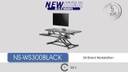 NewStar TV-/Display-Standfuss NS-WS300BLACK Schwarz