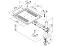 NewStar TV-/Display-Standfuss Notebook-D100 Schwarz