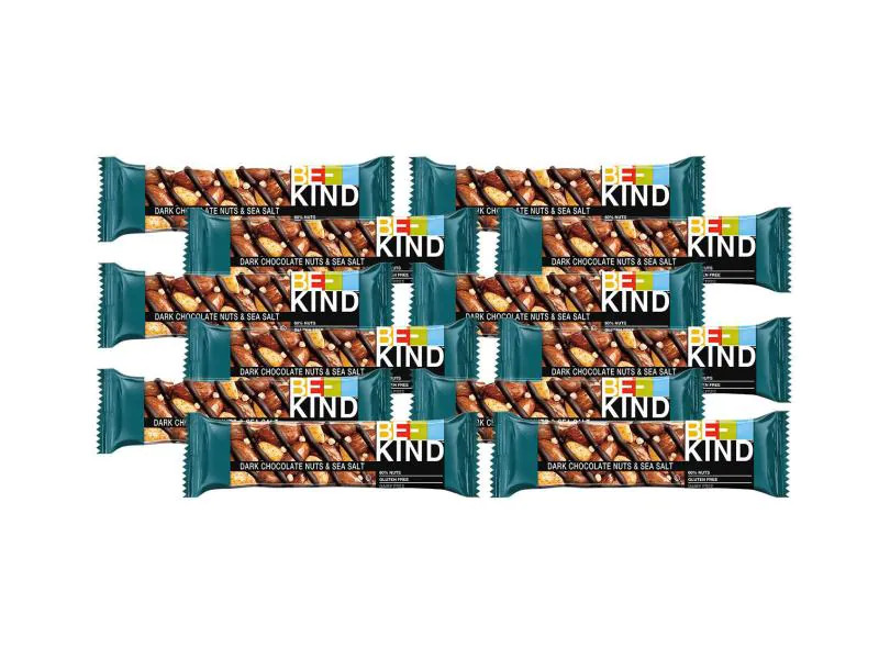 BE-KIND Riegel Dark Chocolate Nuts &amp; Sea Salt 12 x 40 g